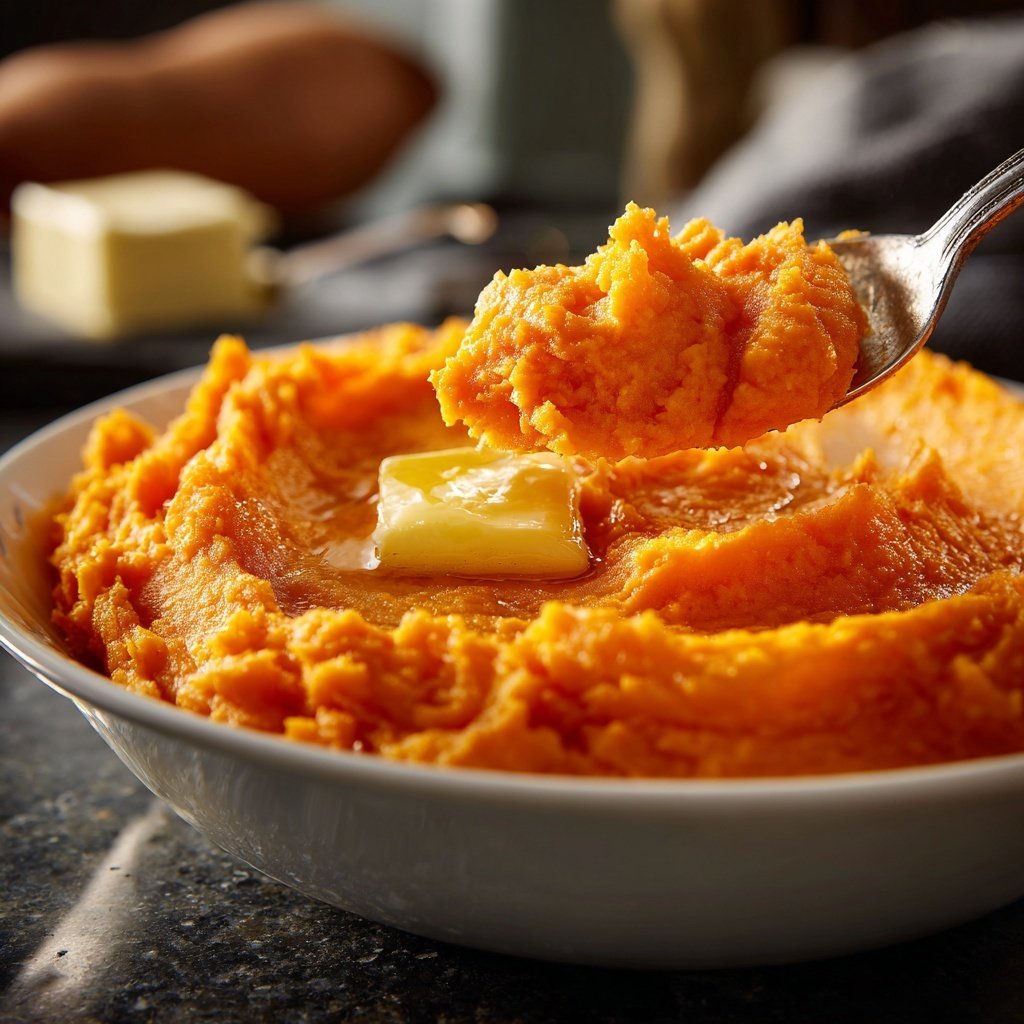 Sweet Potato Mash with Butter