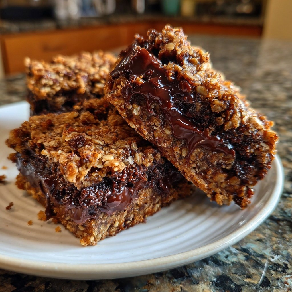 Chocolate Date Nut Squares