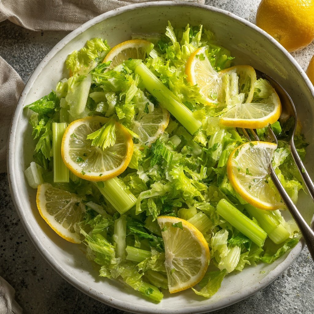 Celery Salad With Lemon Dressing
