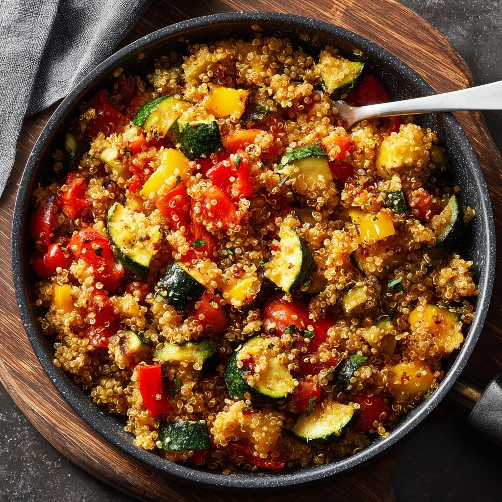 Healthy Dinner Quinoa Vegetable Skillet