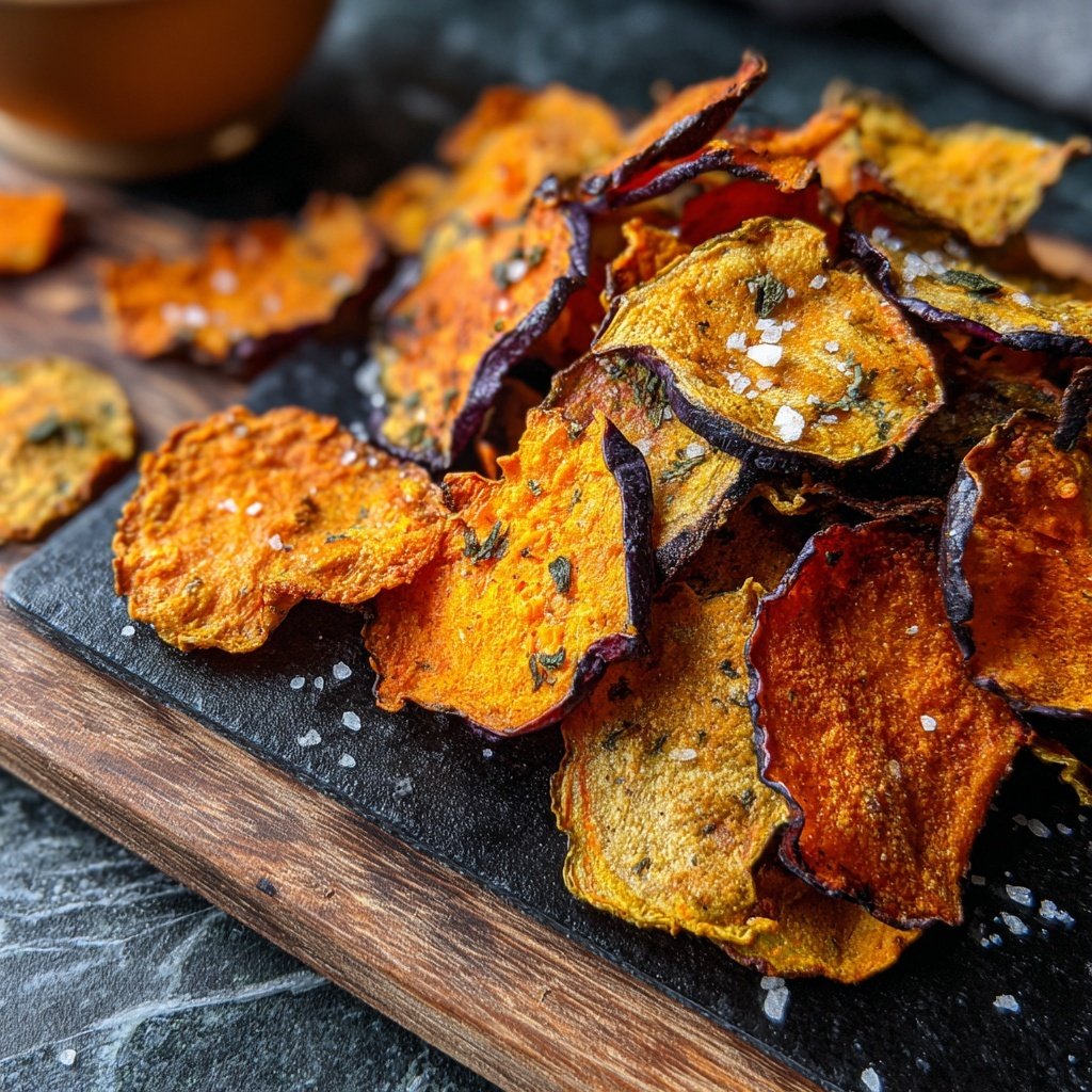 Crispy Eggplant Veggie Chips