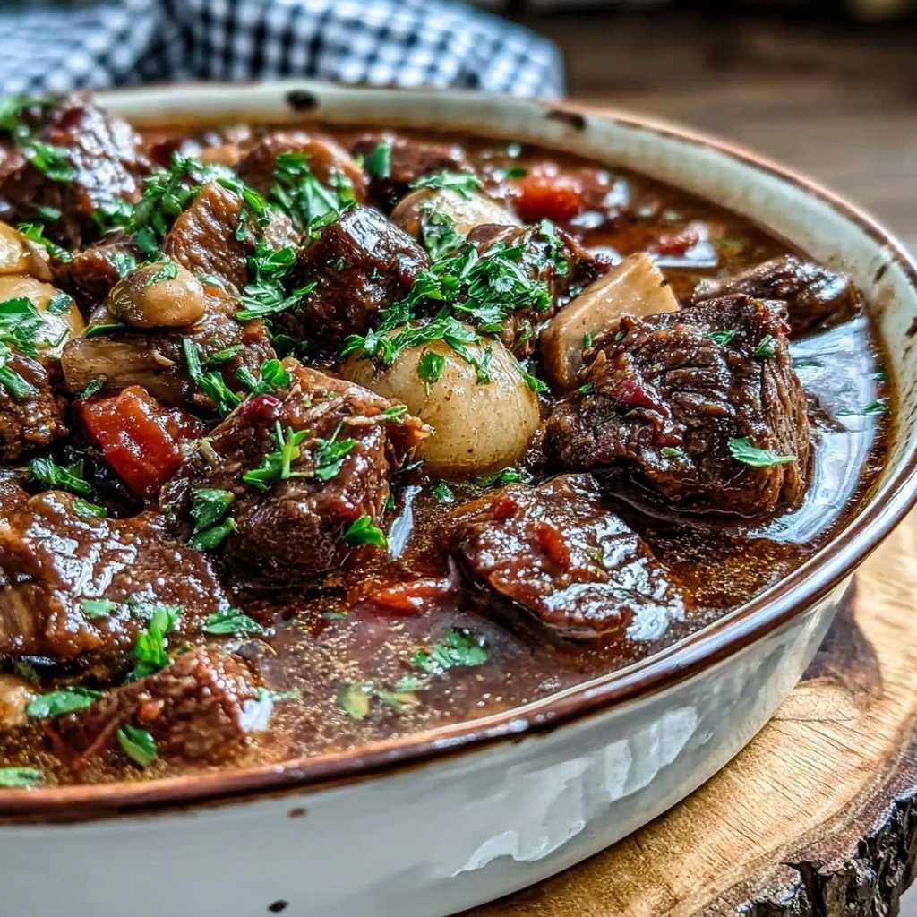 Cozy Beef And Mushroom Stew
