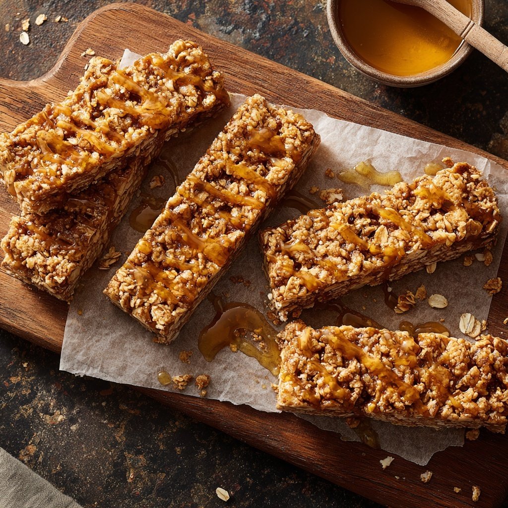 Healthy Oat And Honey Snack Bars