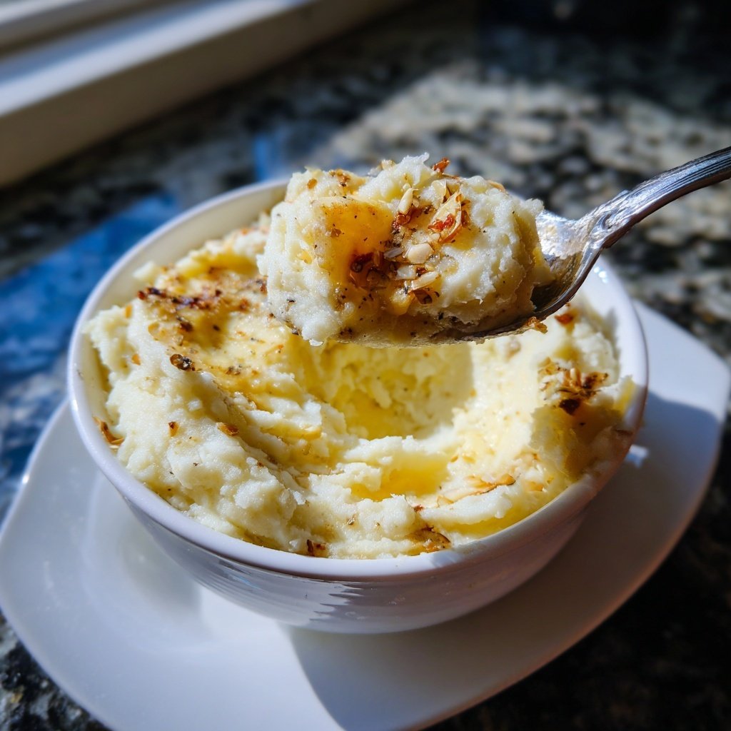 Garlic Mashed Potatoes for Two
