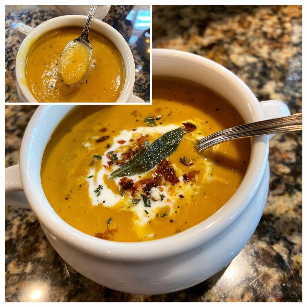 Healthy Crockpot Butternut Squash Soup