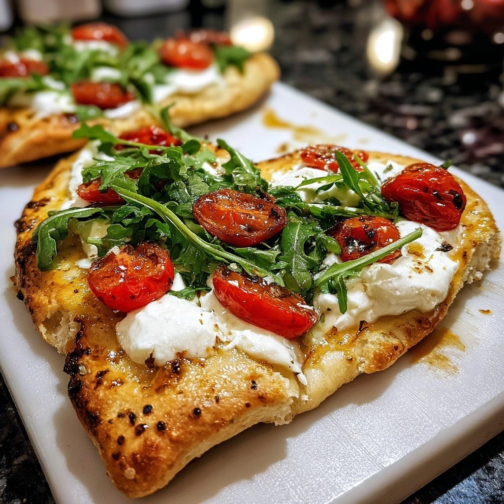Valentine Flatbread with Burrata