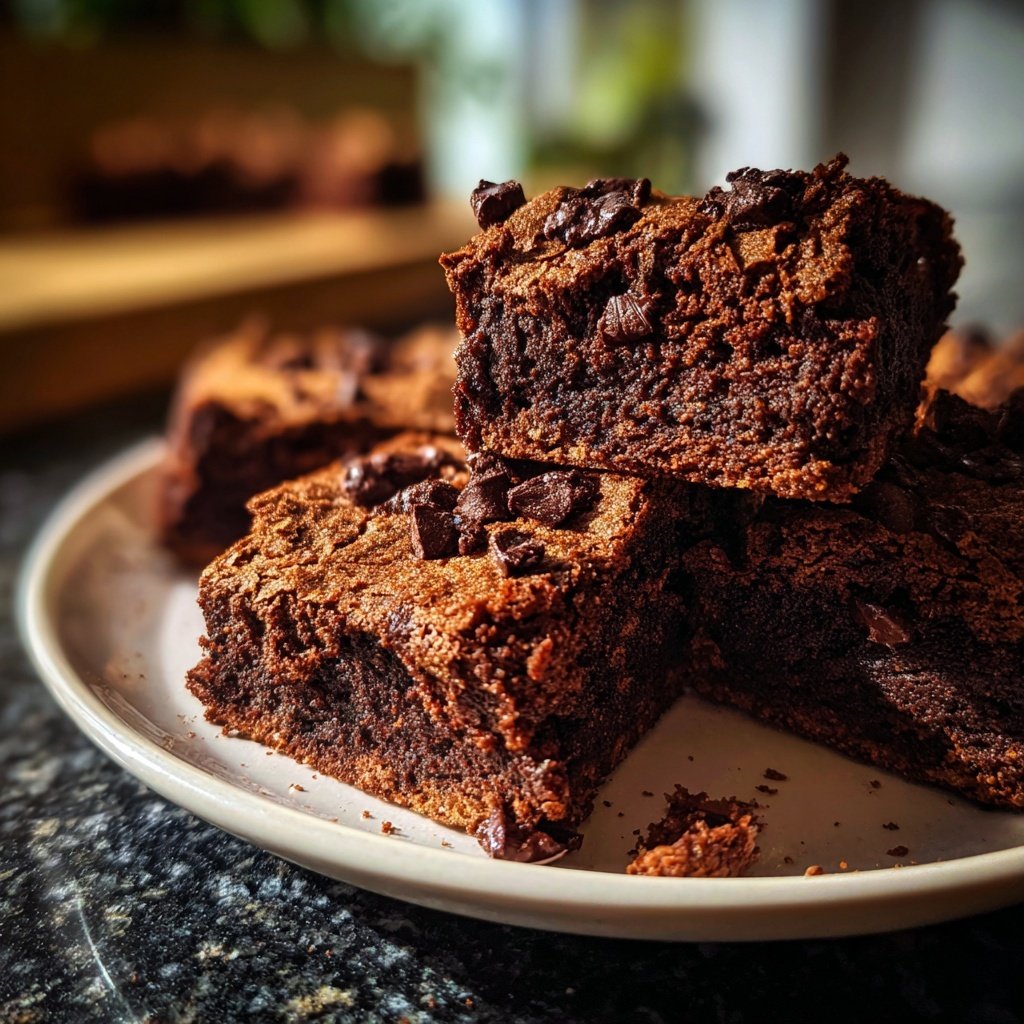 Cottage Cheese Brownies with Cocoa Nibs