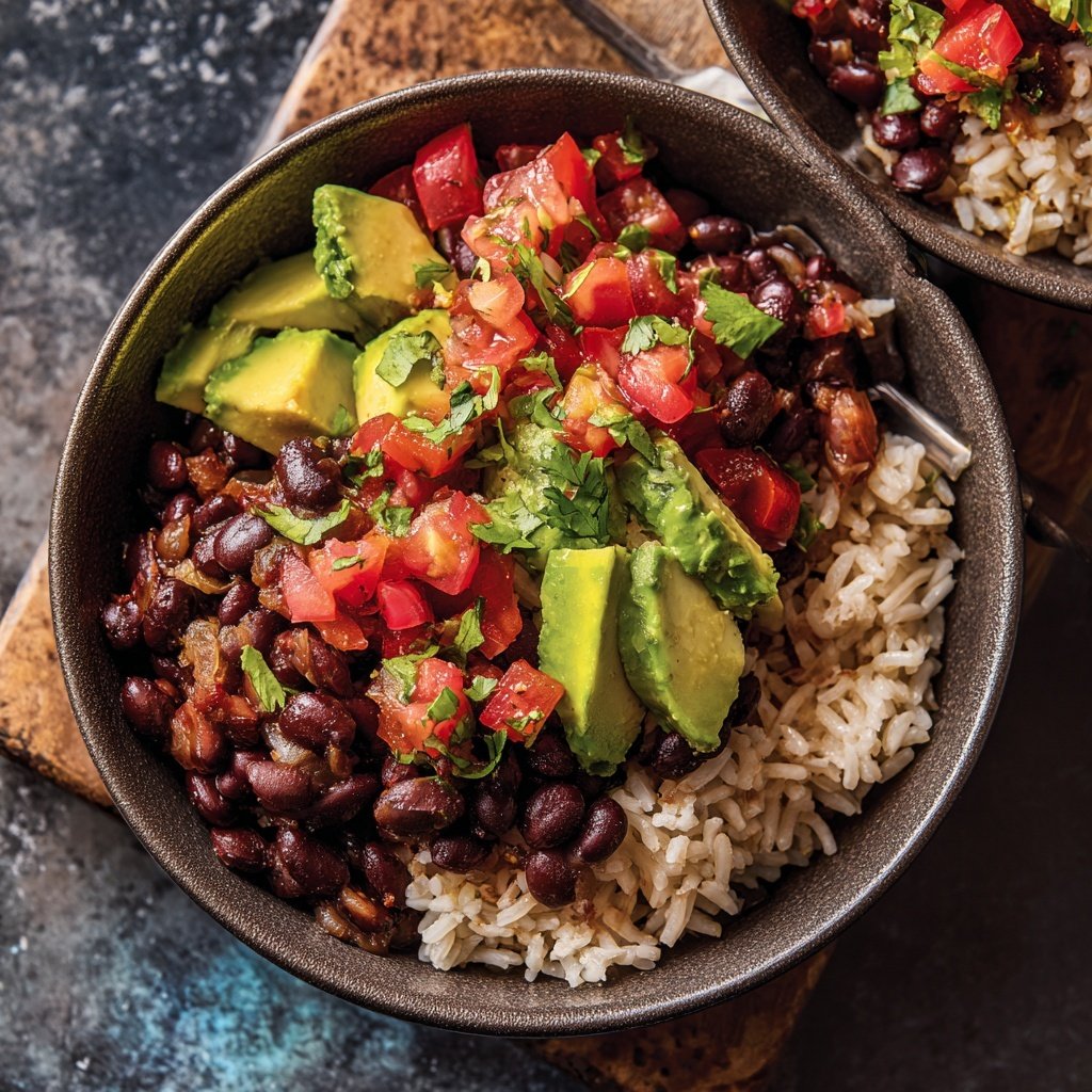 Jamaican Black Bean and Rice Bowl