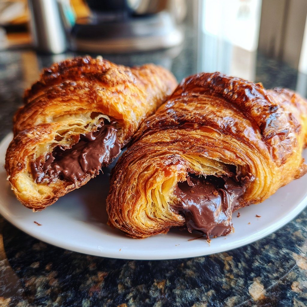 Croissants Filled With Chocolate