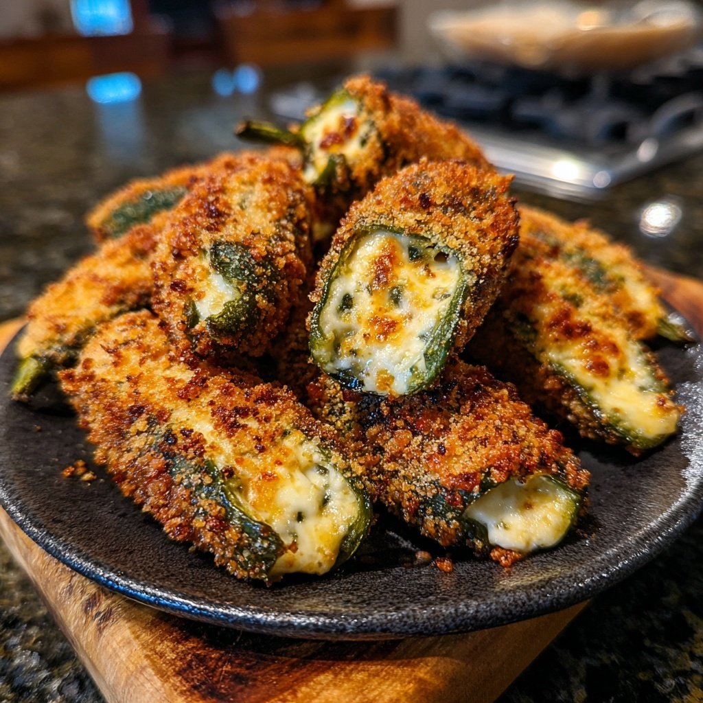 Jalapeno Poppers with Creamy Spinach Dip