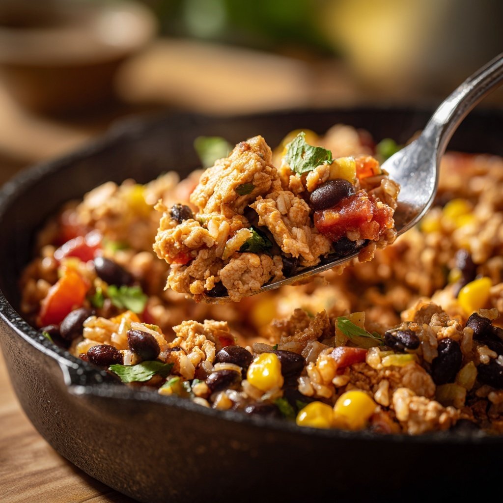 High Protein Turkey Burrito Bowl