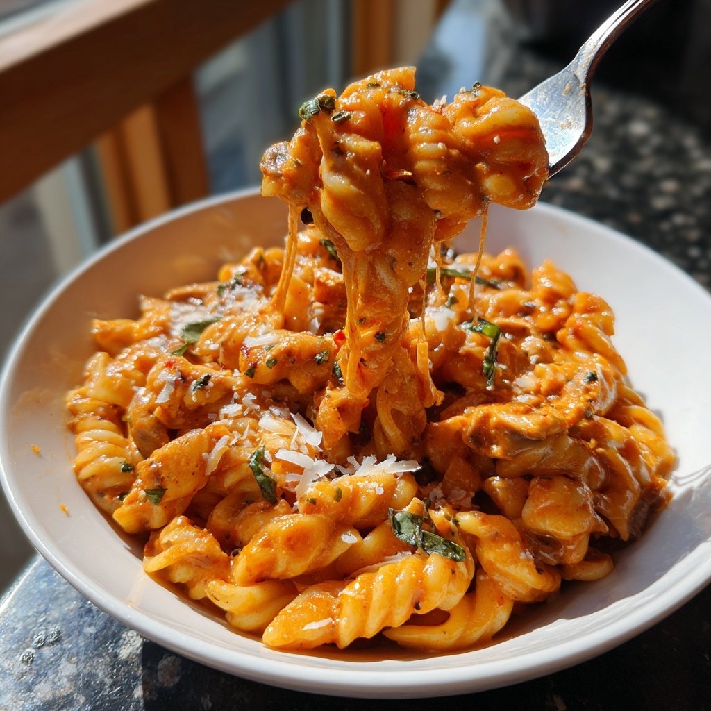 Romantic Creamy Tomato Mushroom Pasta