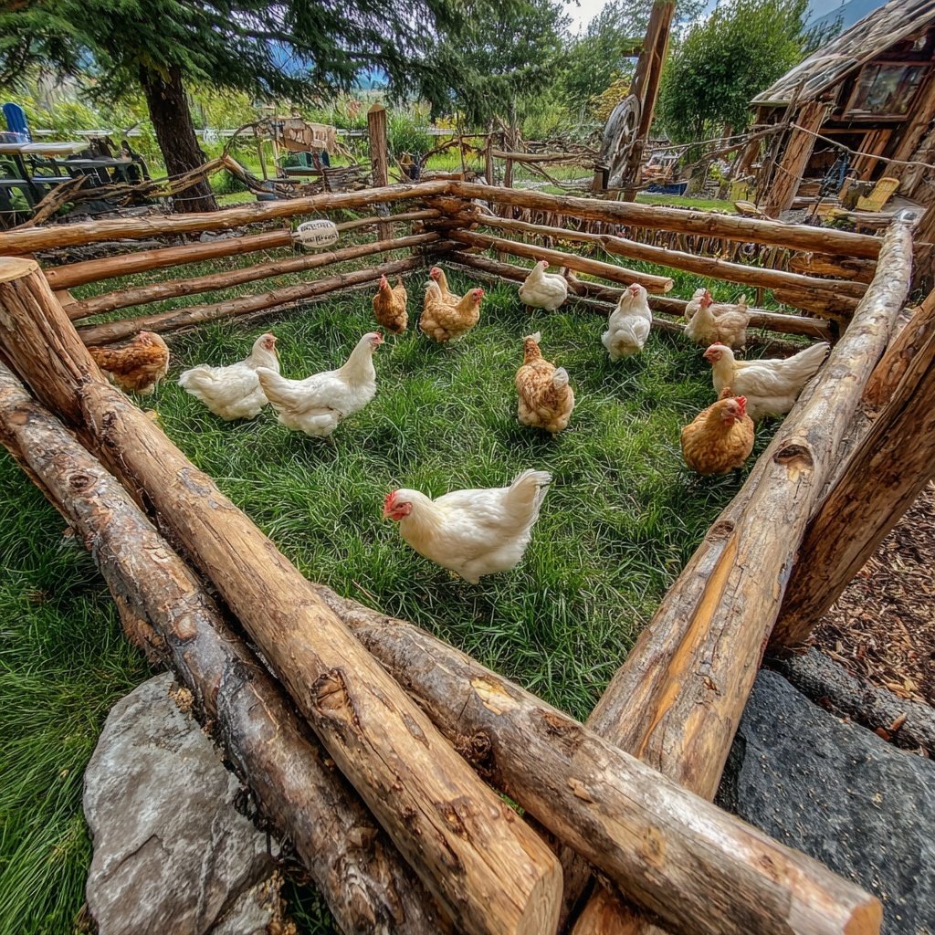 DIY Backyard Chicken Run Setup