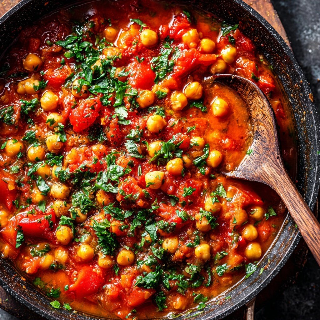 Healthy Chickpea Tomato Stew